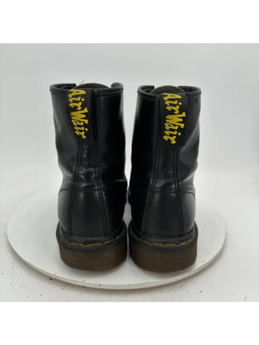 Dr. Martens Men Size 9 Black Leather 8 Hole Lace Up Ankle Combat Boot